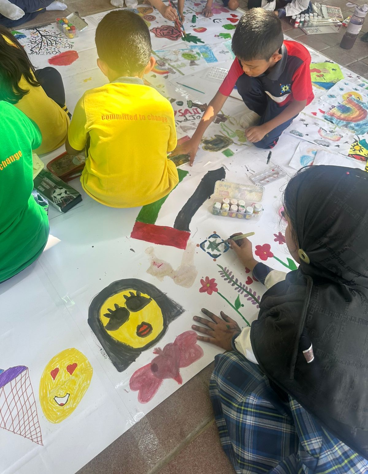 Students learning in class